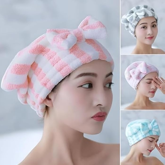 Women’s Hair Towel - Luxurious Microfiber Wrap Ideal for Curly, Wet or Frizzy Hair, Absorbs Moisture Fast, Prevents Breakage and Keeps Hair Lightweight and Silky All Day - Image 1